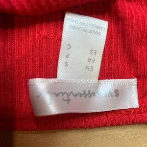 Red racerback spaghetti strap top